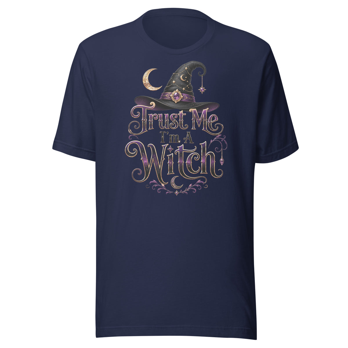 Trust Me, I'm A Witch – Unisex T-Shirt – navyblau, Vorderansicht
