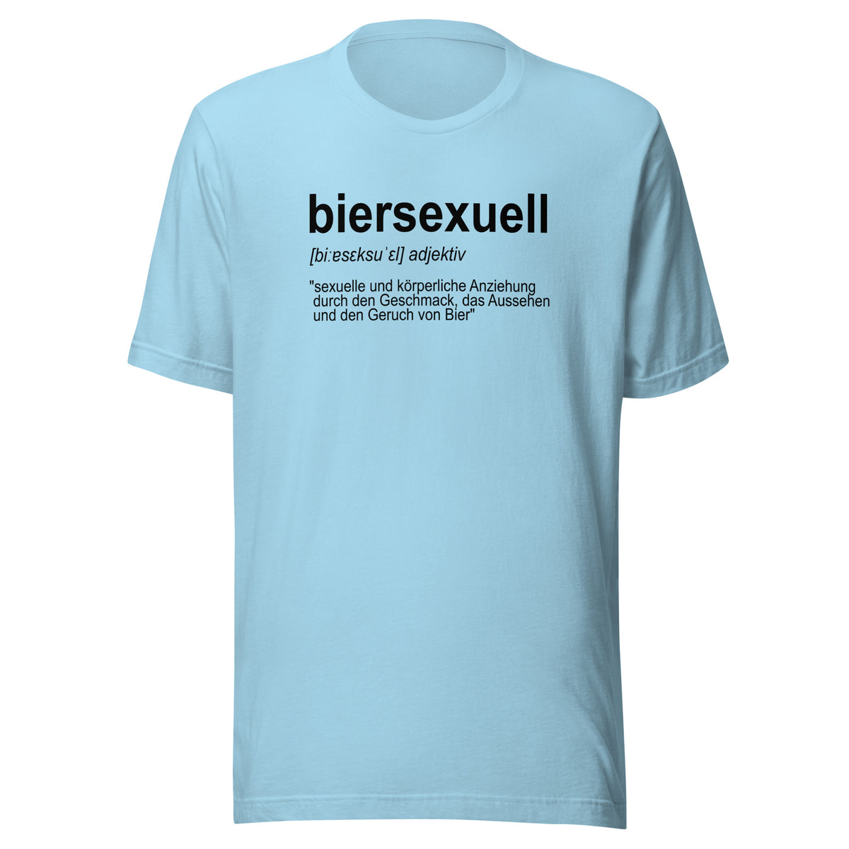 Biersexuell – Unisex T-Shirt – blau, Vorderansicht