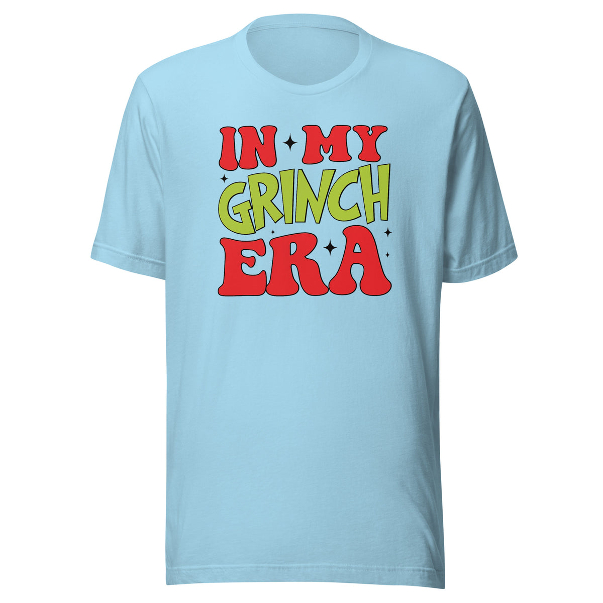 In My Grinch Era – Lustiges Weihnachtsshirt – blau, Vorderansicht