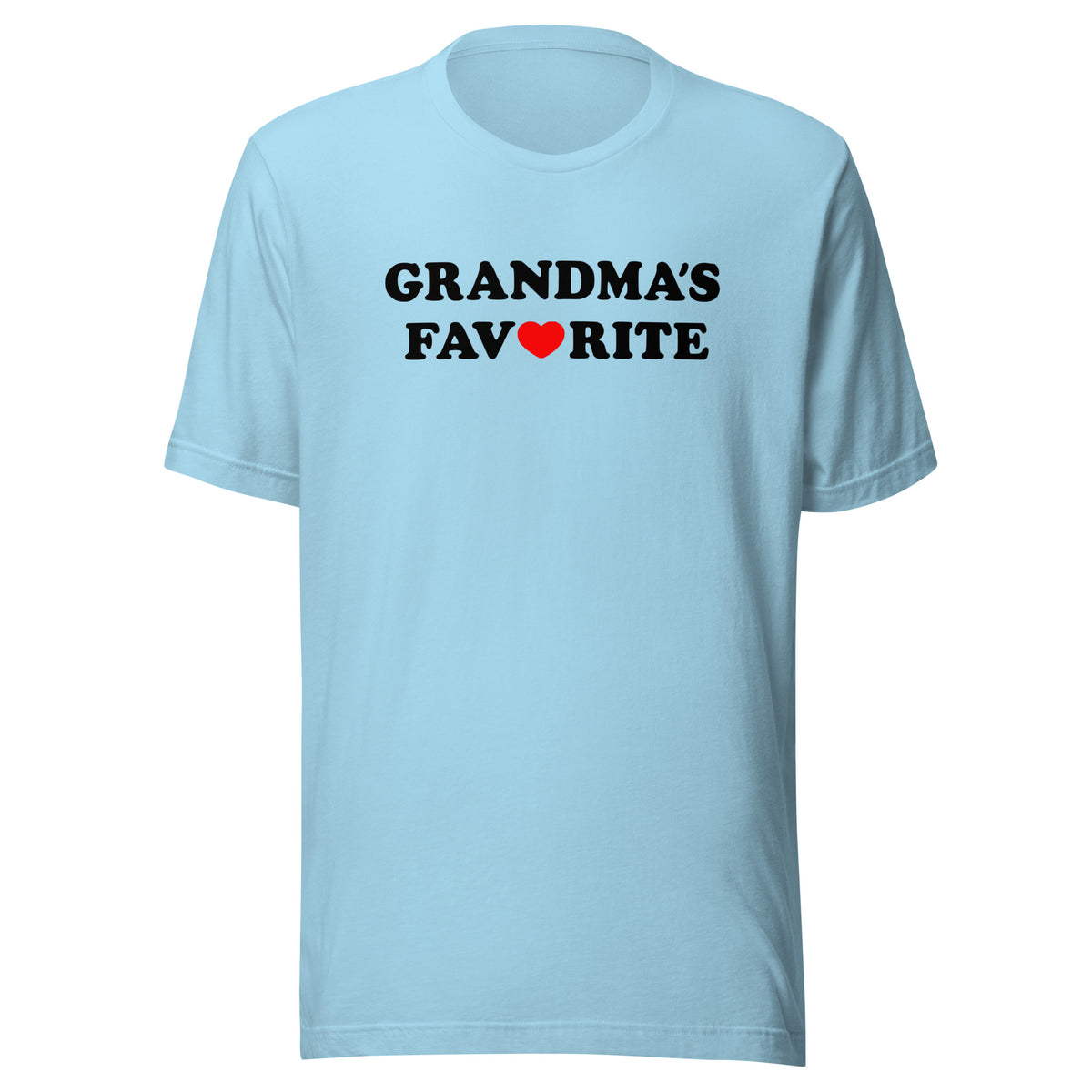 Grandma’s Favorite Unisex T-Shirt – blau, Vorderansicht
