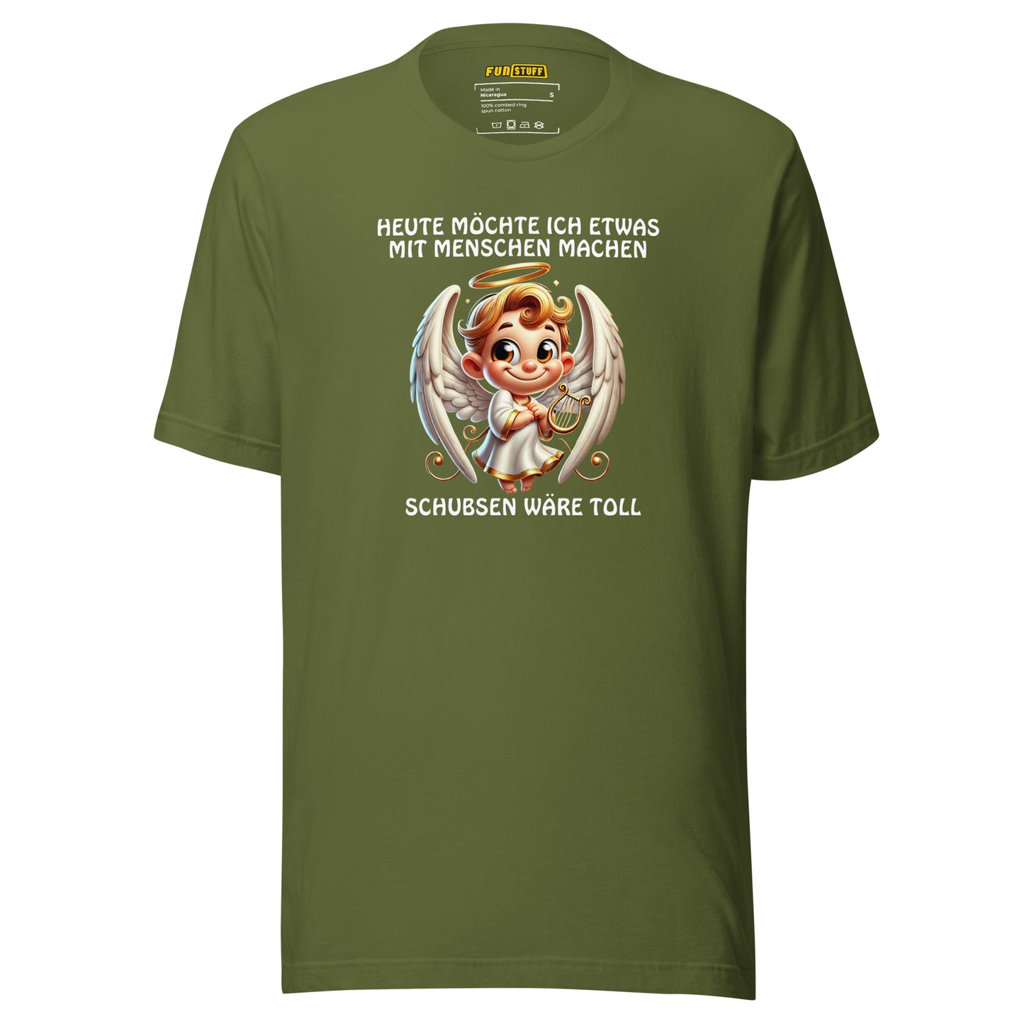 Pushing would be great – Angel shirt with questionable social behavior