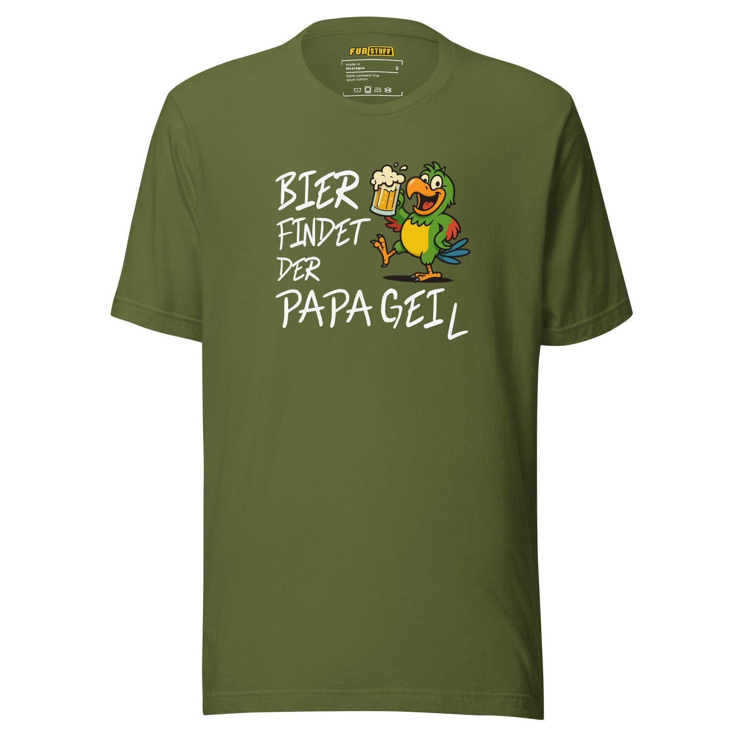 Bier findet der Papa Gei(l) – Unisex T-Shirt