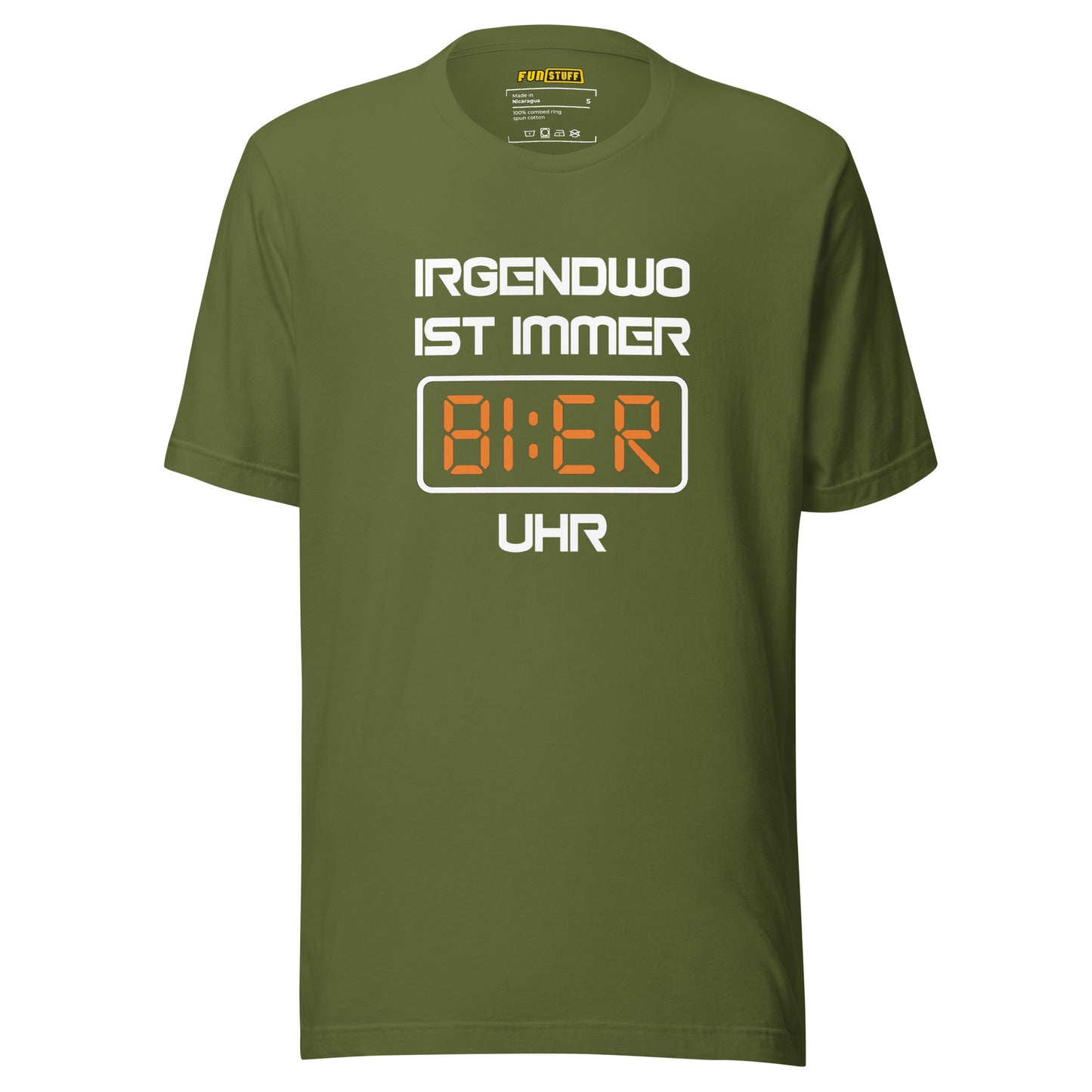 Irgendwo ist immer Bier Uhr – Unisex T-Shirt