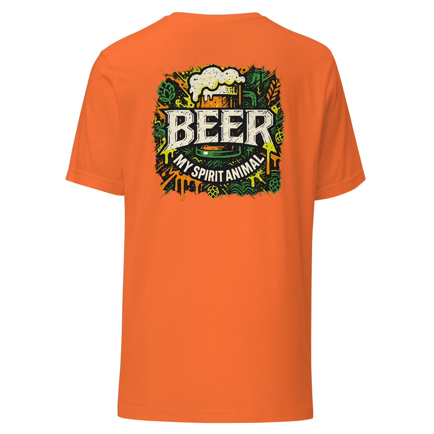 Beer My Spirit Animal – T-Shirt Backprint