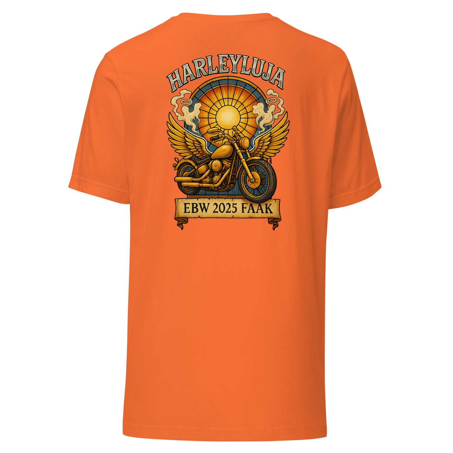 Harleyluja – Faakersee Edition 2025 – Unisex T-Shirt (Backprint)