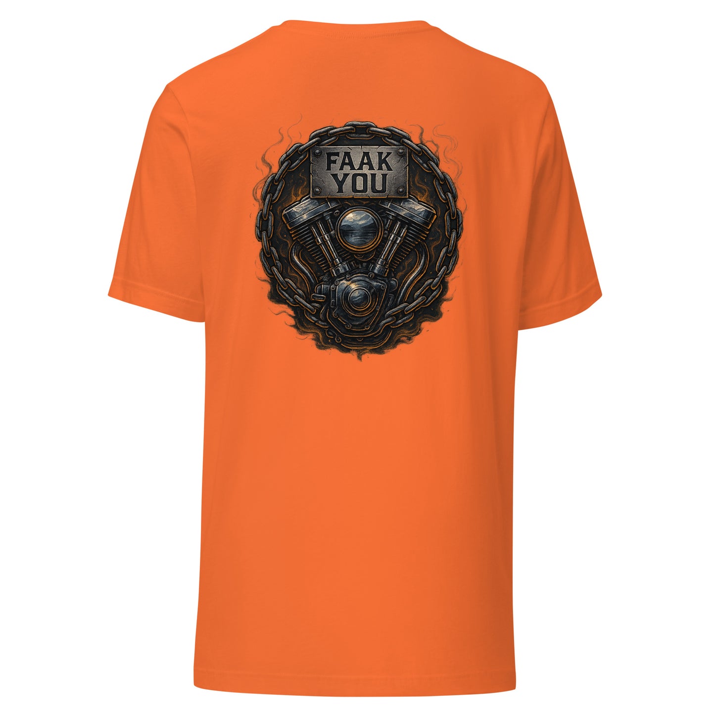 FAAK YOU – V-Twin Statement Backprint – Unisex T-Shirt