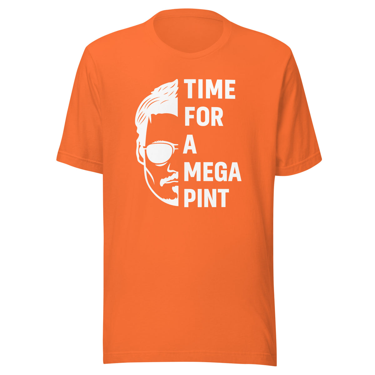 Time for a Mega Pint Unisex T-Shirt – orange, Vorderansicht