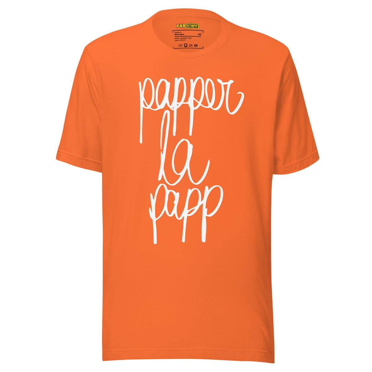 Papper la Papp – Unisex T-Shirt – orange, Vorderansicht