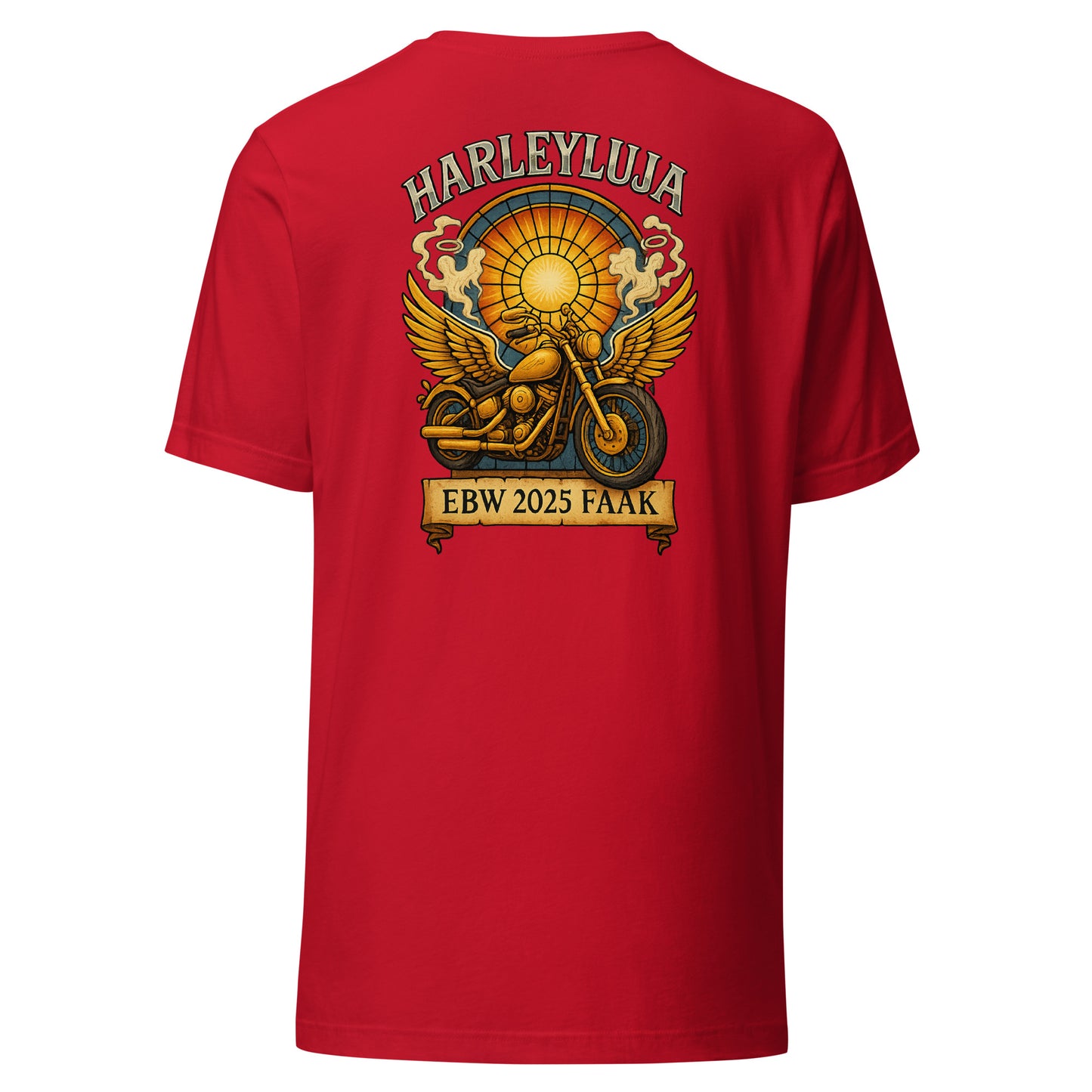 Harleyluja – Faakersee Edition 2025 – Unisex T-Shirt (Backprint)