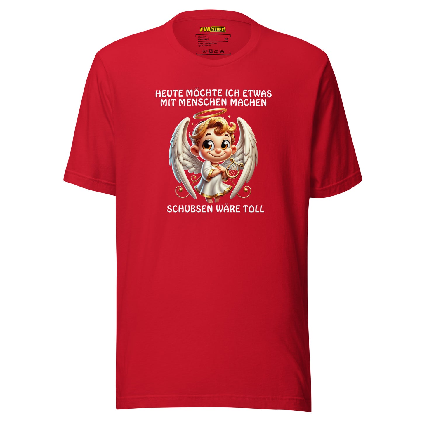 Pushing would be great – Angel shirt with questionable social behavior