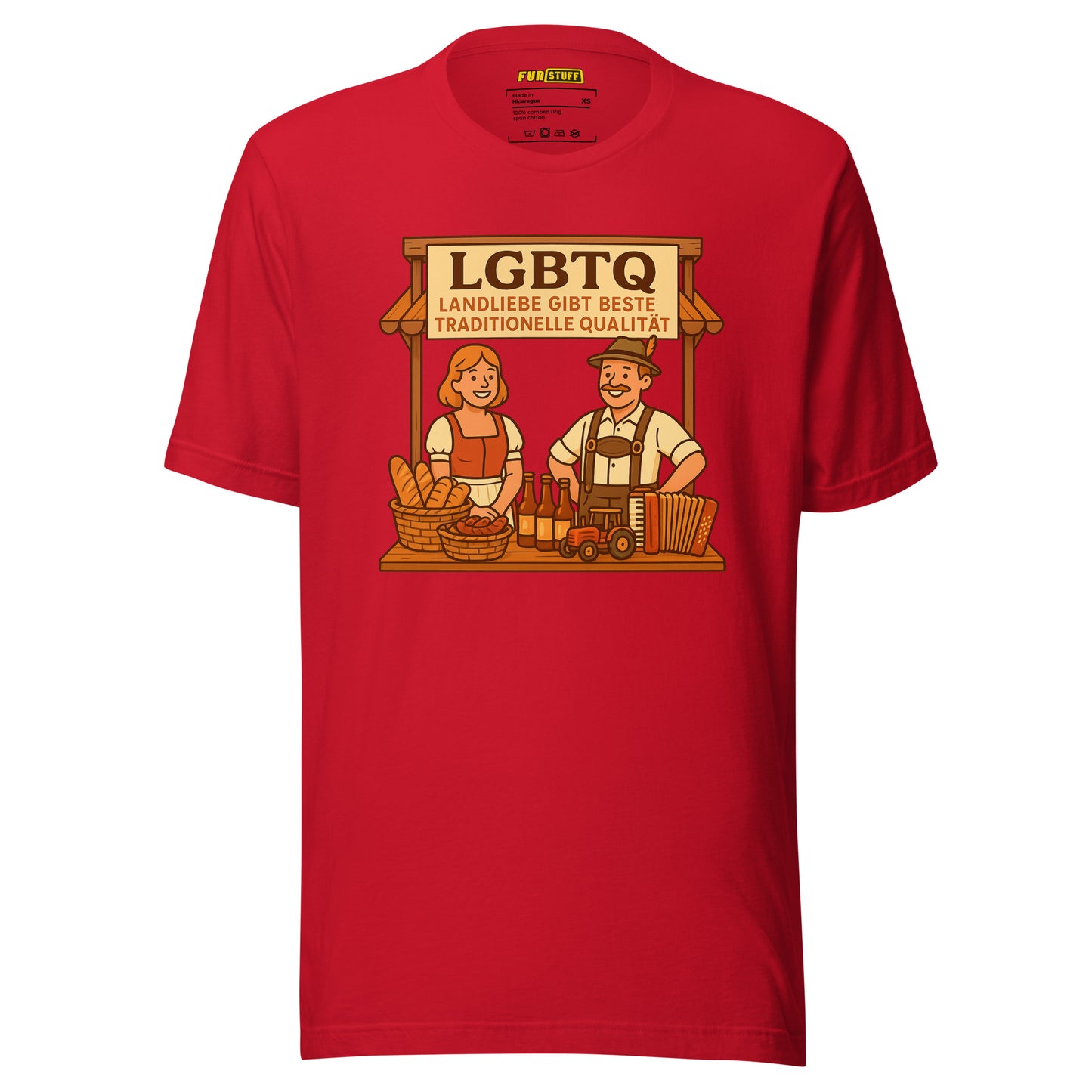 LGBTQ – Landliebe gibt beste traditionelle Qualität – Unisex T-Shirt