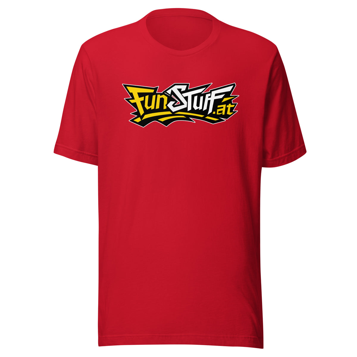 FunStuff Logo – T-Shirt Unisex – rot, Vorderansicht