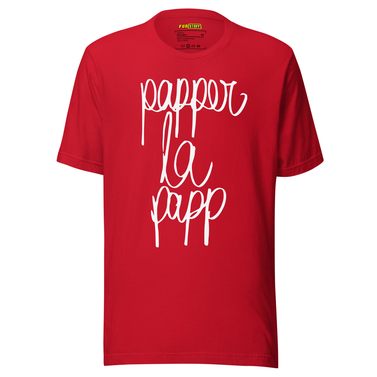 Papper la Papp – Unisex T-Shirt – rot, Vorderansicht