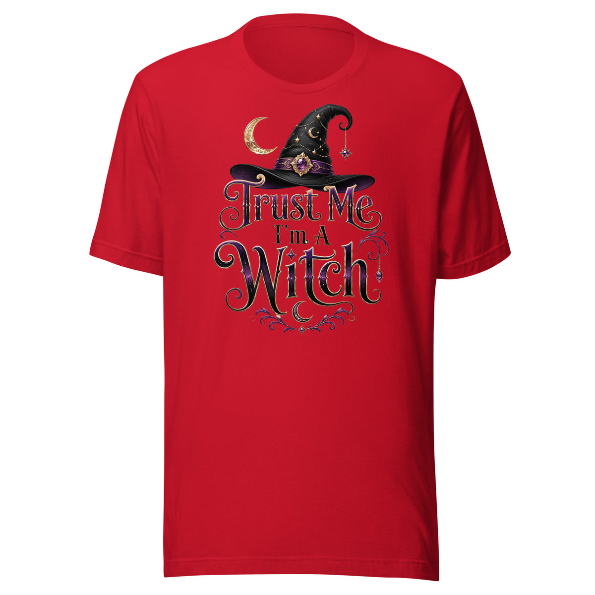 Trust Me, I'm A Witch – Unisex T-Shirt – rot, Vorderansicht