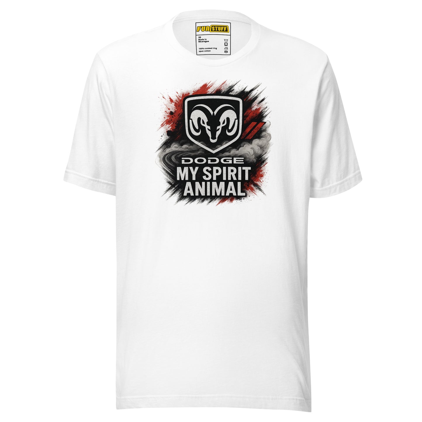 Dodge My Spirit Animal – T-Shirt – weiß, Vorderansicht