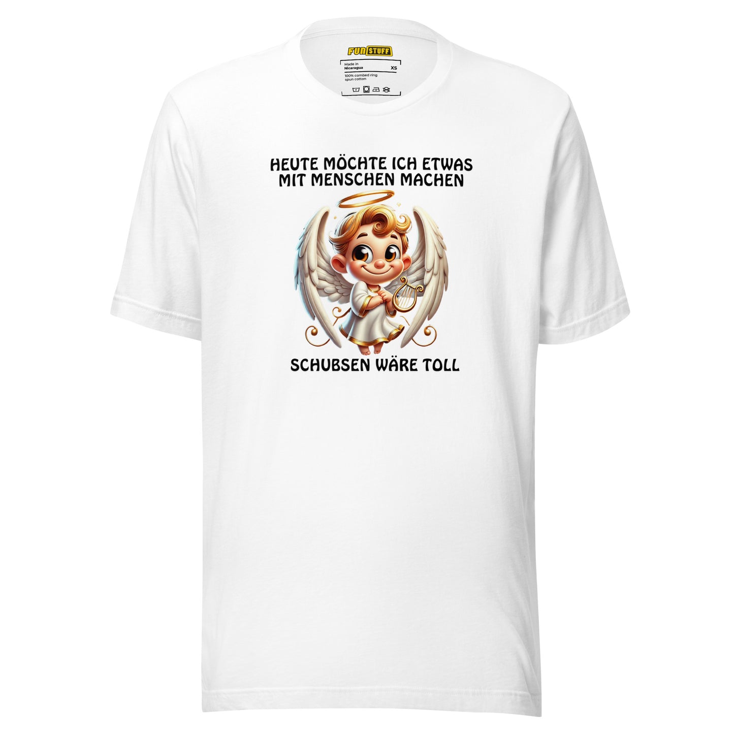 Pushing would be great – Angel shirt with questionable social behavior