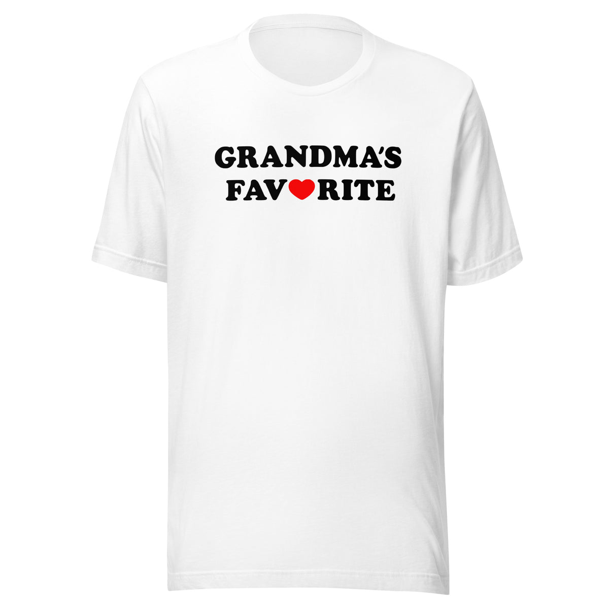 Grandma’s Favorite Unisex T-Shirt – weiß, Vorderansicht