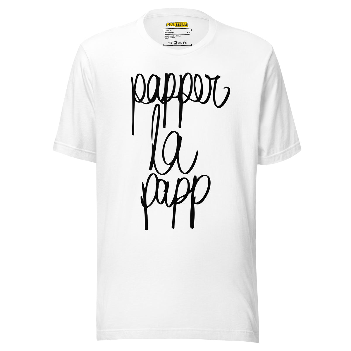 Papper la Papp – Unisex T-Shirt – weiß, Vorderansicht