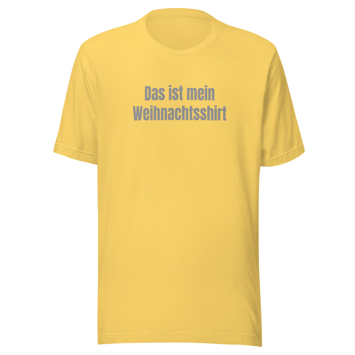 Das ist mein Weihnachtsshirt – Unisex T-Shirt – gelb, Vorderansicht