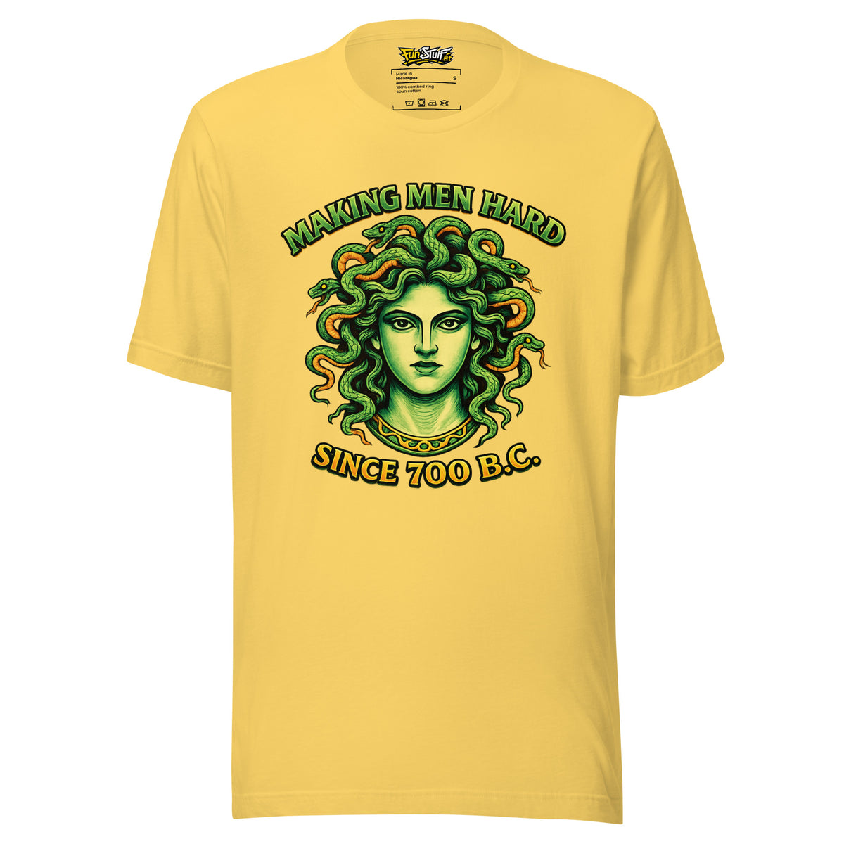 Making Men Hard Since 700 B.C. – Unisex T-Shirt – gelb, Vorderansicht