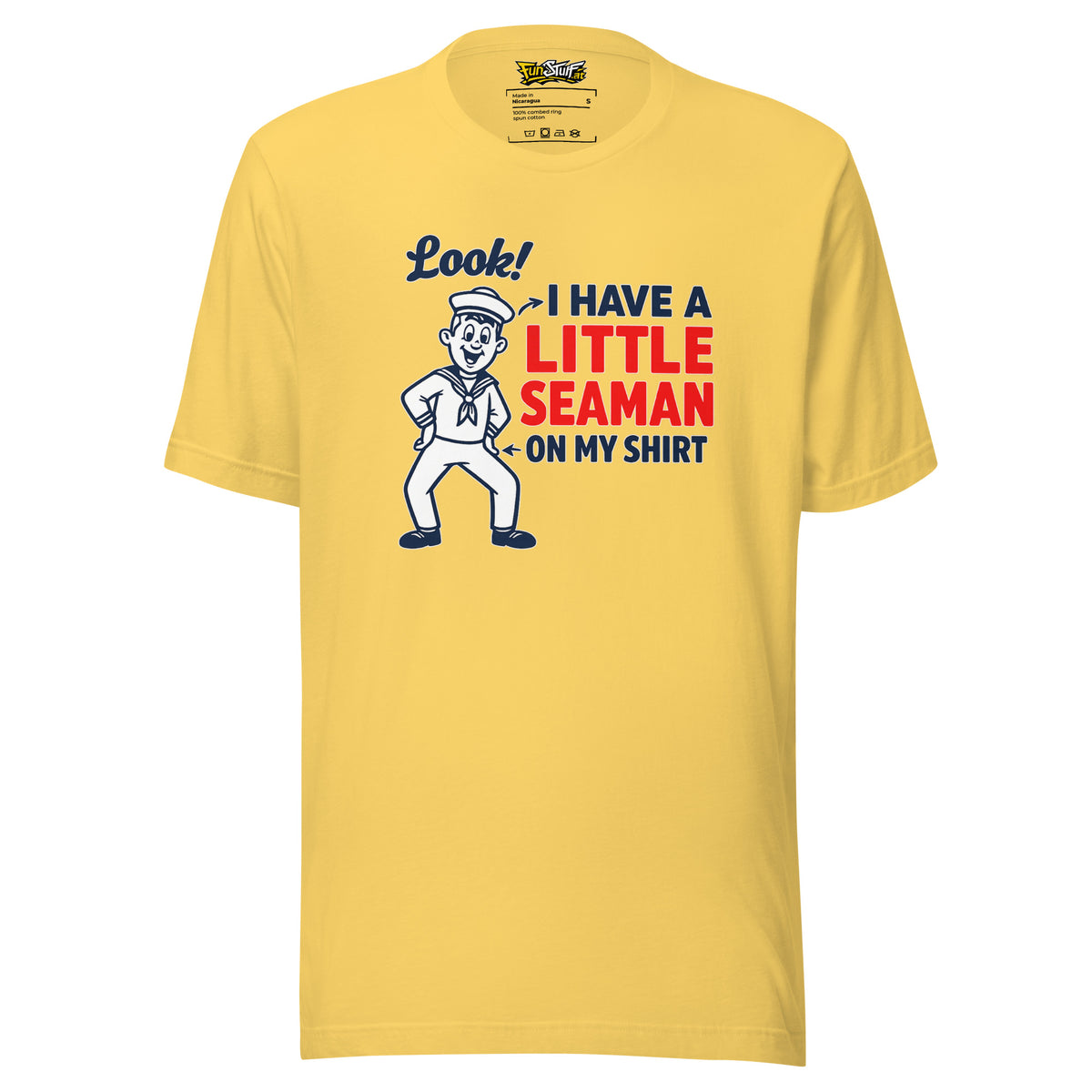 I Have a Little Seaman – Unisex T-Shirt – gelb, Vorderansicht