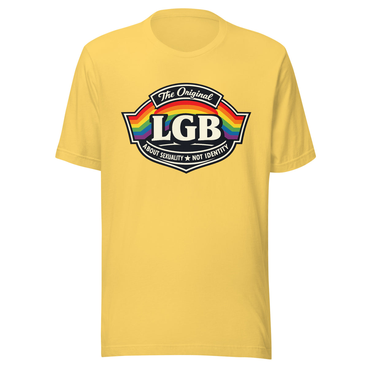 LGB – The Original – Unisex T-Shirt – gelb, Vorderansicht