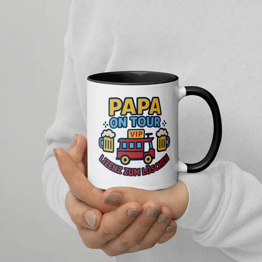 Papa on Tour – Lizenz zum Löschen – Tasse