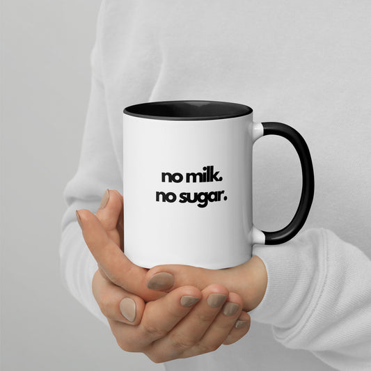 No Milk. No Sugar. – Tasse