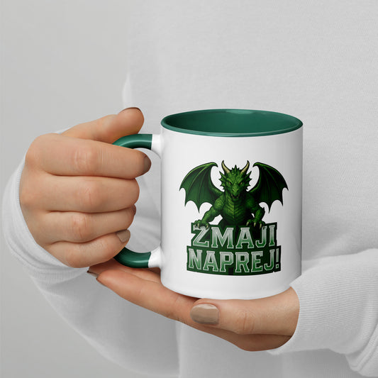 Zmaji naprej! – HK Olimpija Tasse mit Farb-Innenseite | ICEHL 2026