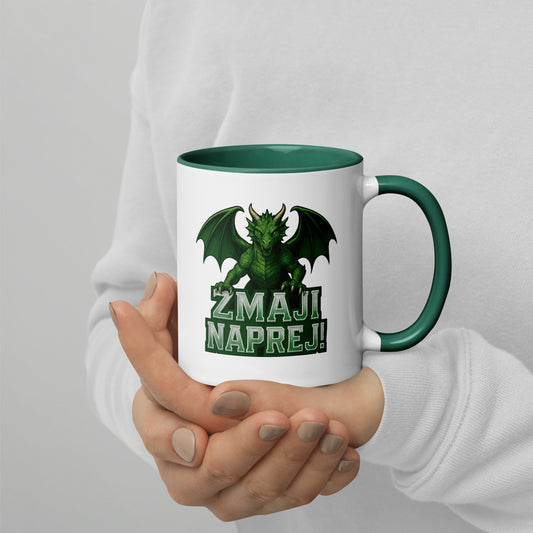 Zmaji naprej! – HK Olimpija Tasse mit Farb-Innenseite | ICEHL 2026