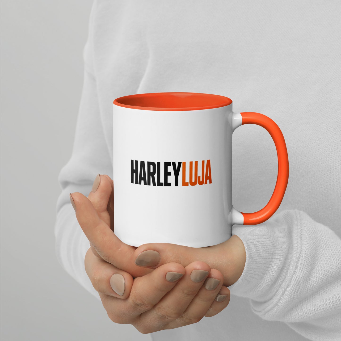 Harleyluja – Clean & Loud – Tasse mit farbiger Innenseite