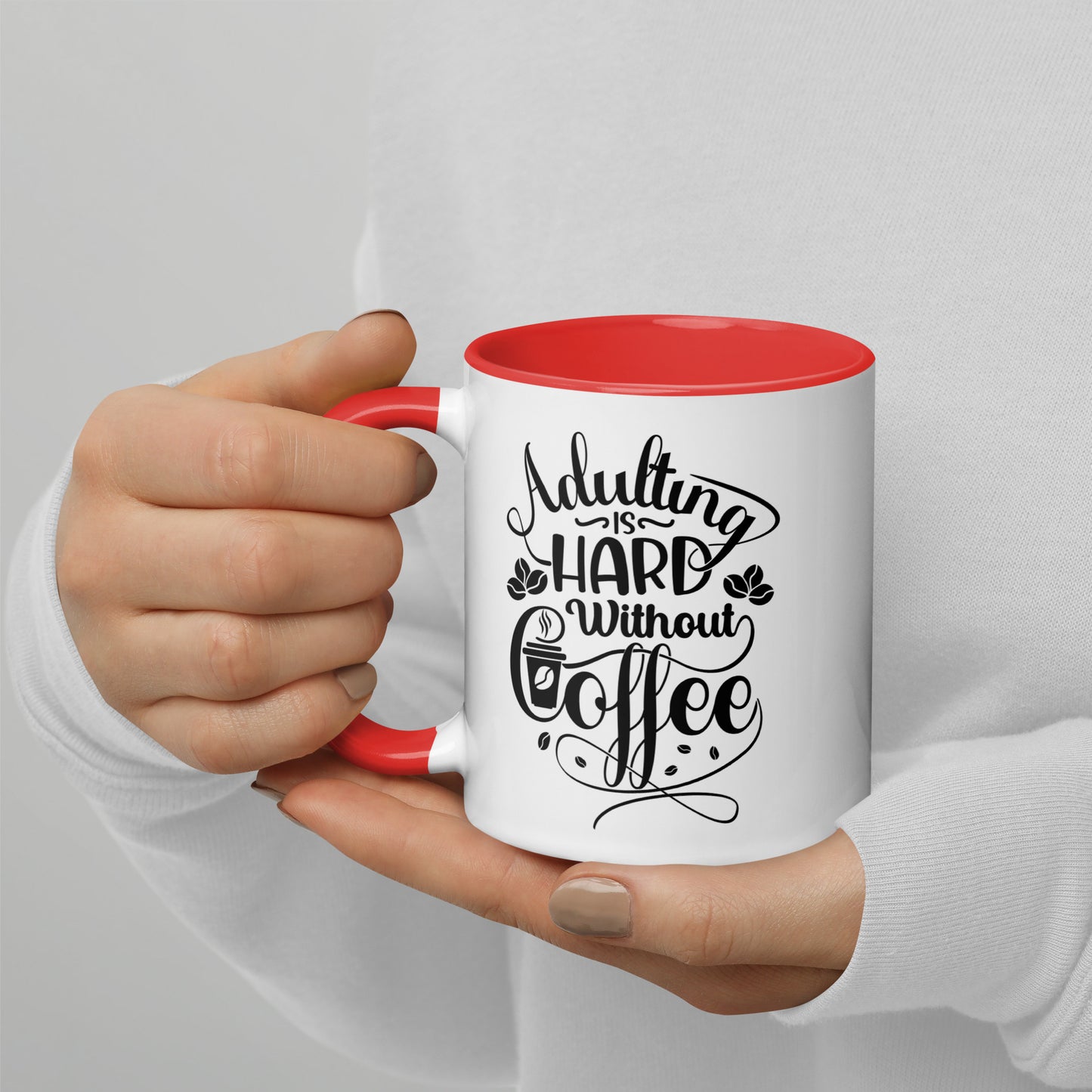 Adulting is Hard Without Coffee Mug