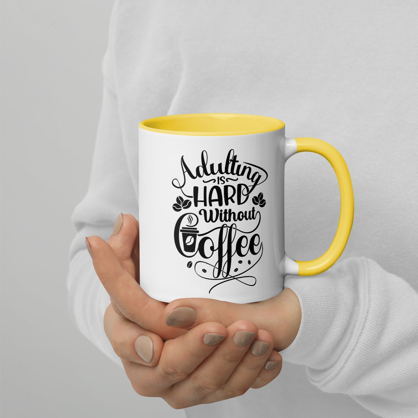 Adulting is Hard Without Coffee Mug