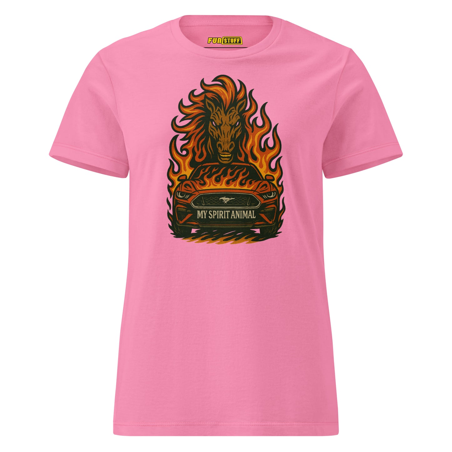 My Spirit Animal Mustang Flame Edition - Women's T-Shirt