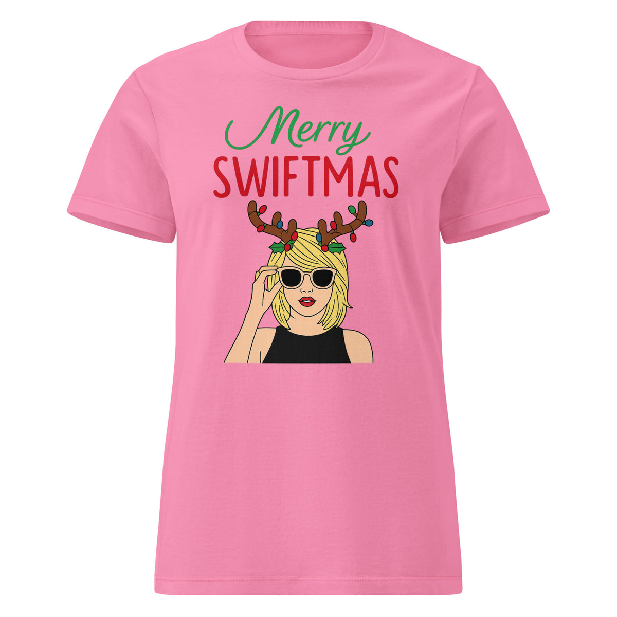 Merry Swiftmas T-Shirt für Damen – Vorderansicht