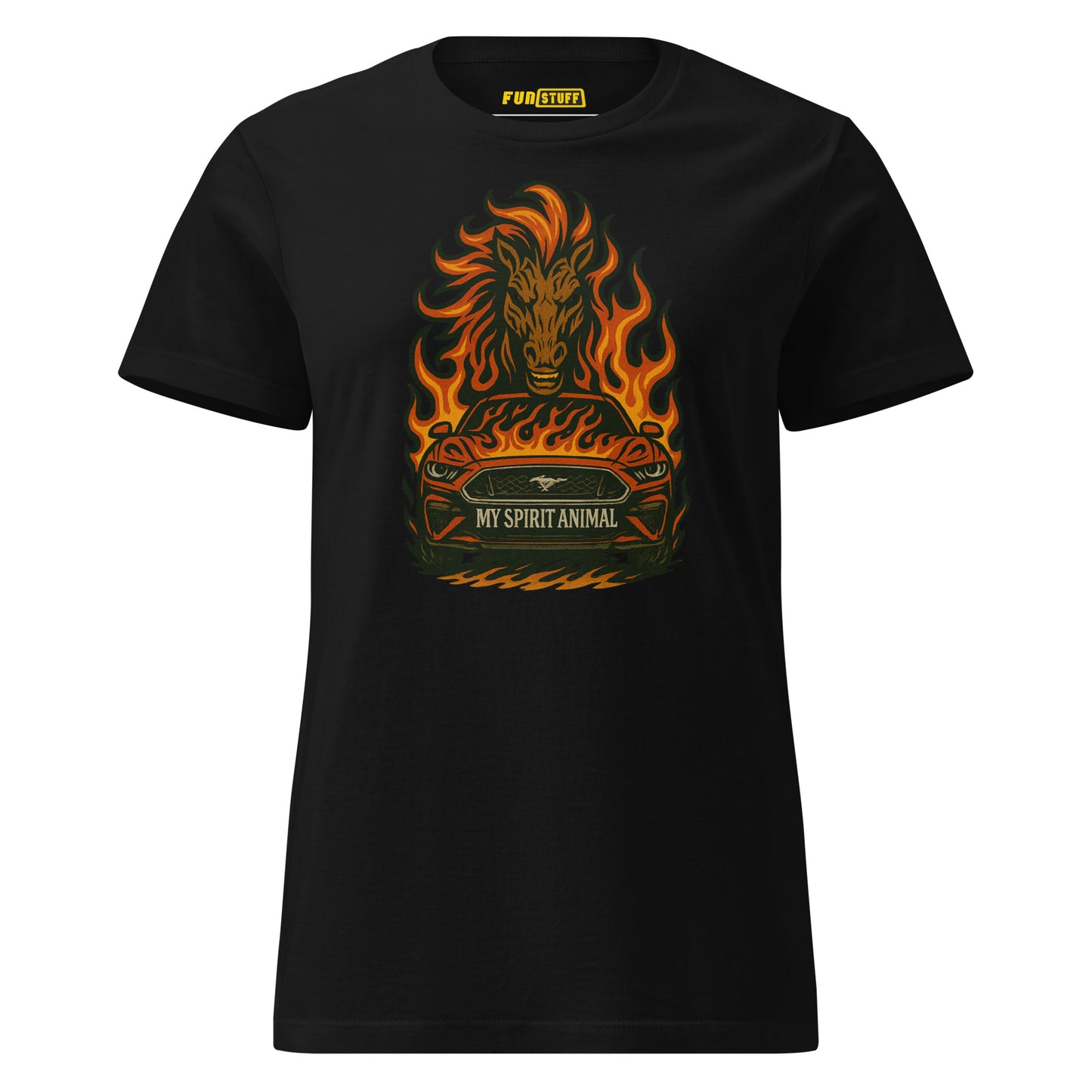 My Spirit Animal Mustang Flame Edition - Women's T-Shirt