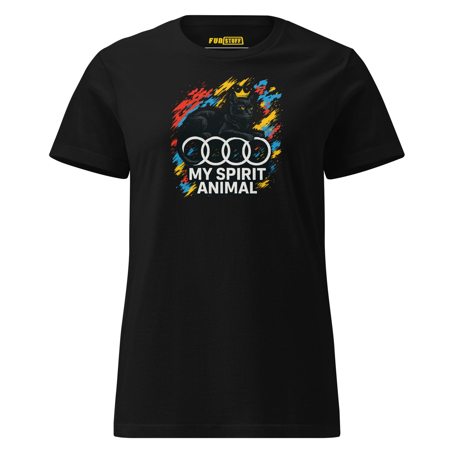 My Spirit Animal Audi Cat Edition – Women’s T-Shirt with Crown