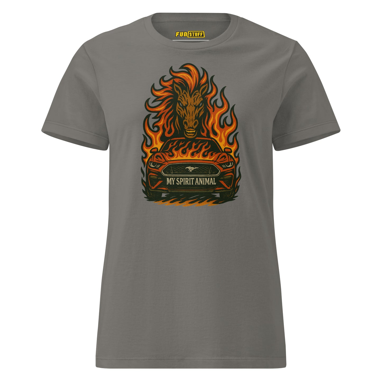 My Spirit Animal Mustang Flame Edition - Women's T-Shirt