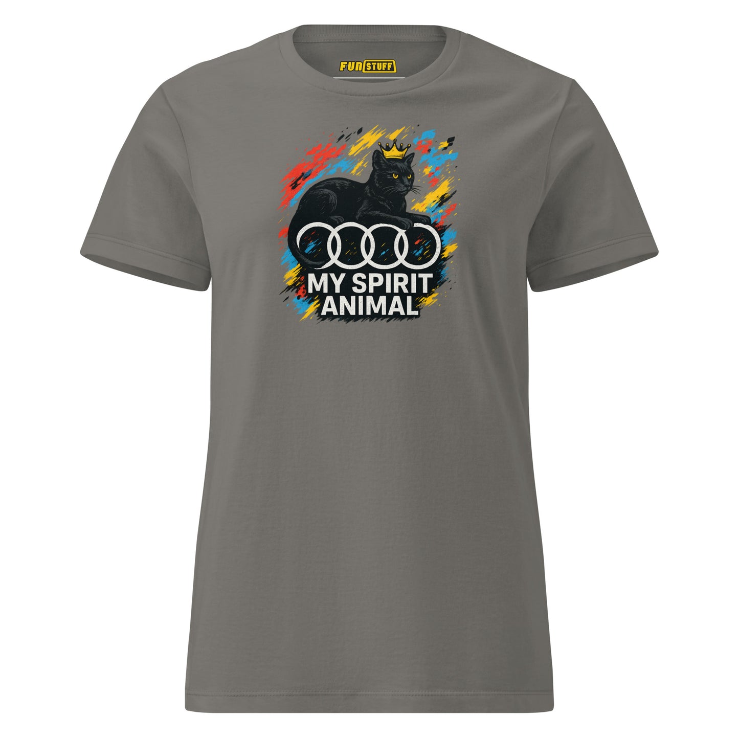My Spirit Animal Audi Cat Edition – Women’s T-Shirt with Crown