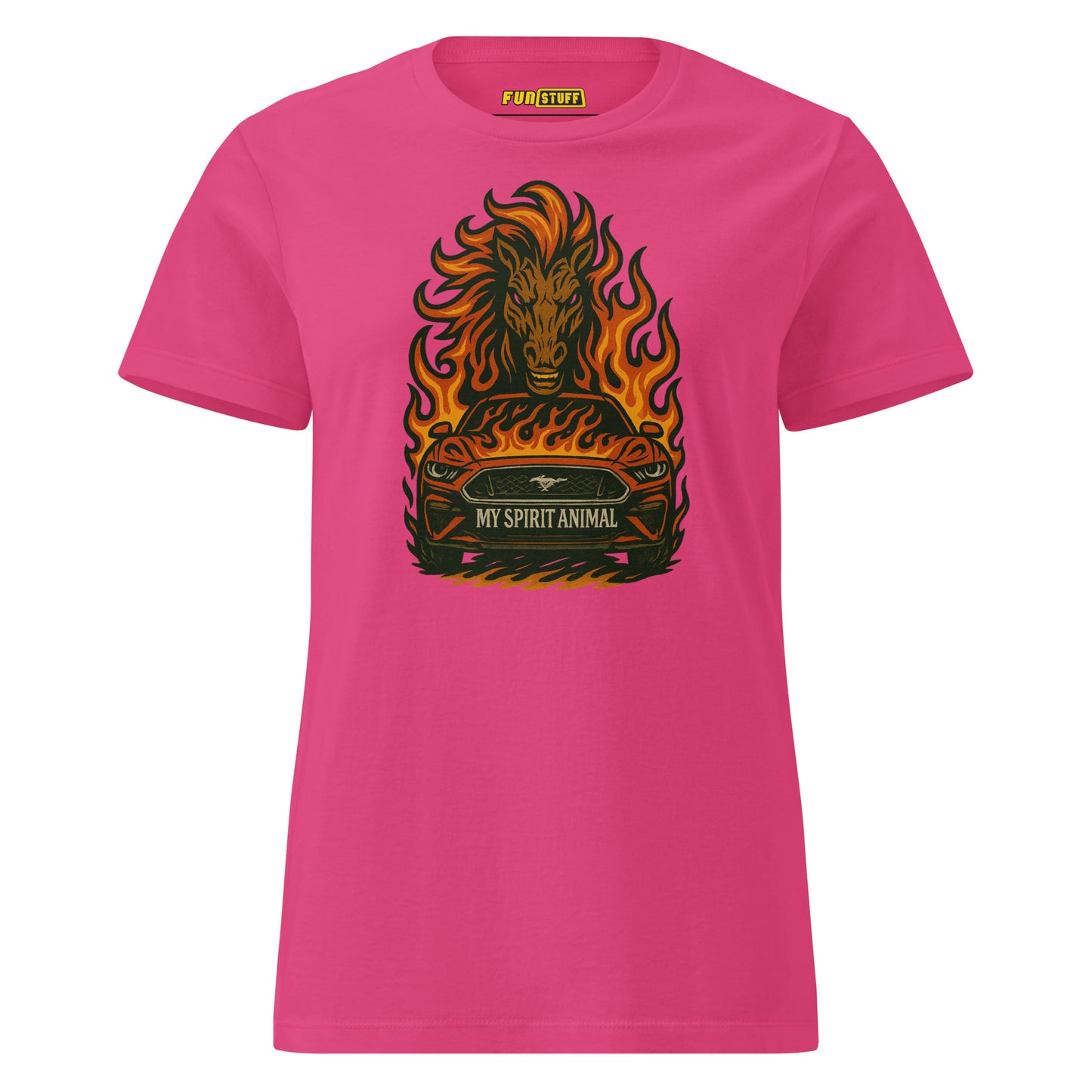 My Spirit Animal Mustang Flame Edition - Women's T-Shirt