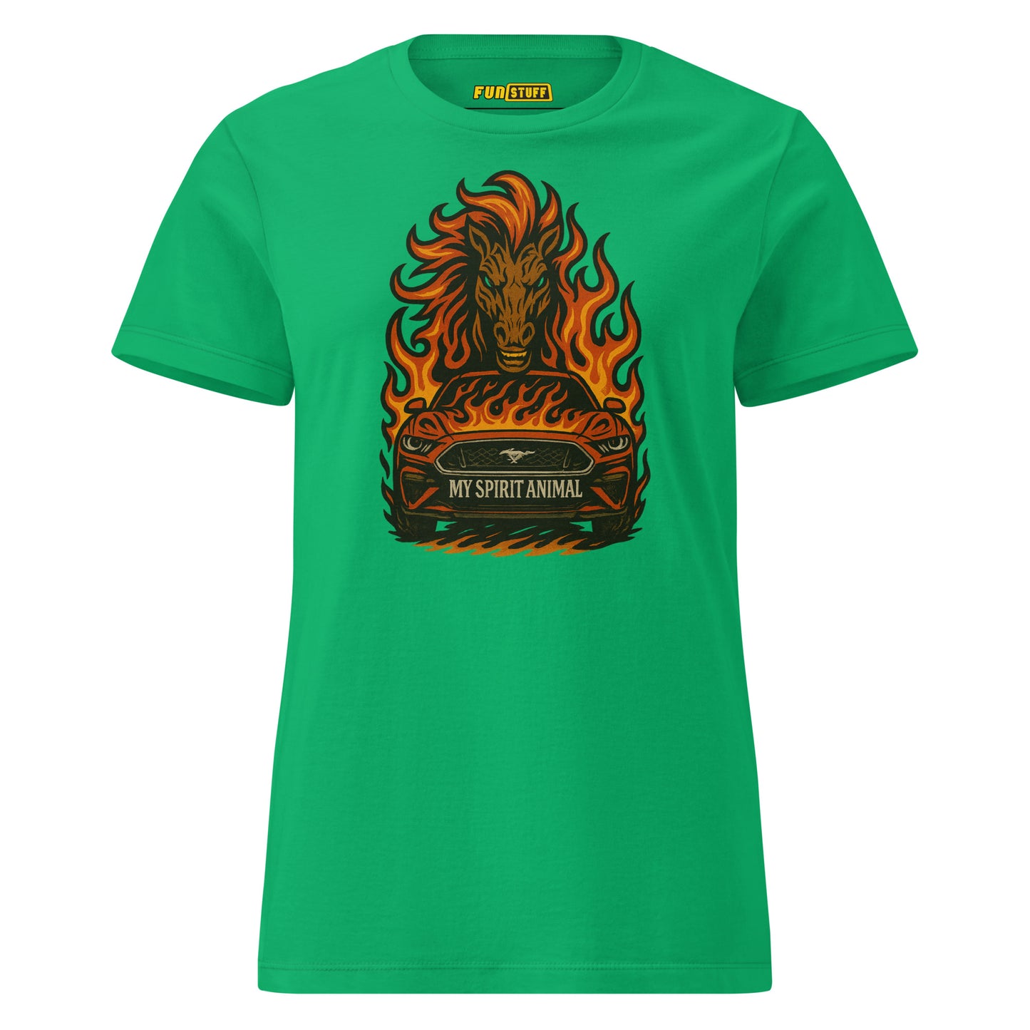 My Spirit Animal Mustang Flame Edition - Women's T-Shirt