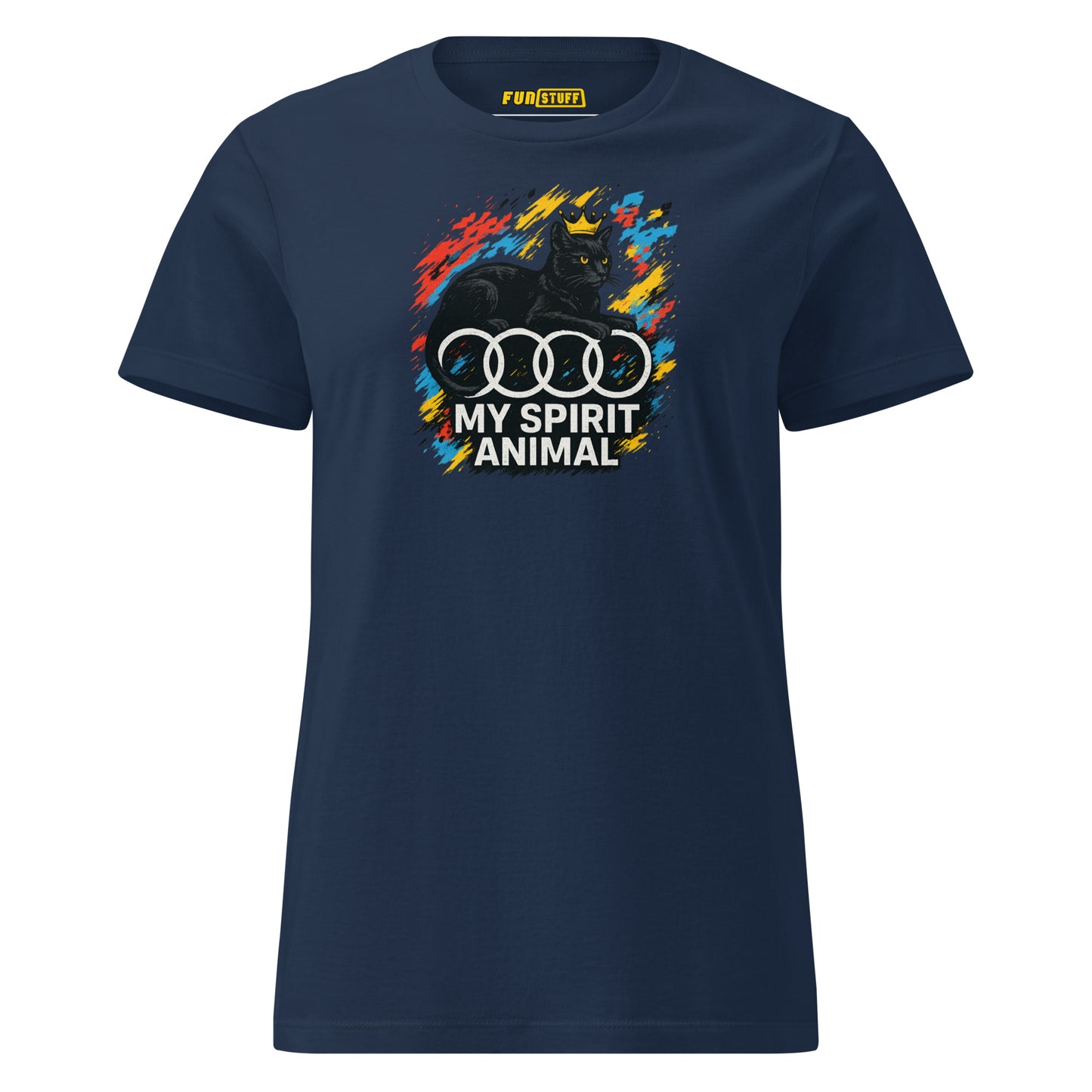 My Spirit Animal Audi Cat Edition – Women’s T-Shirt with Crown