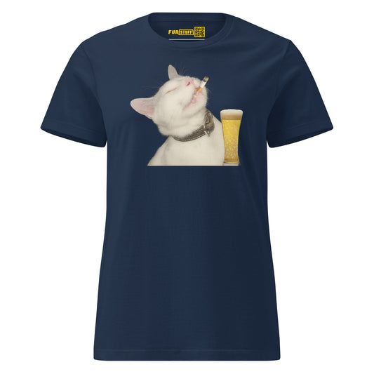 Drunk Cat - T-Shirt für Damen