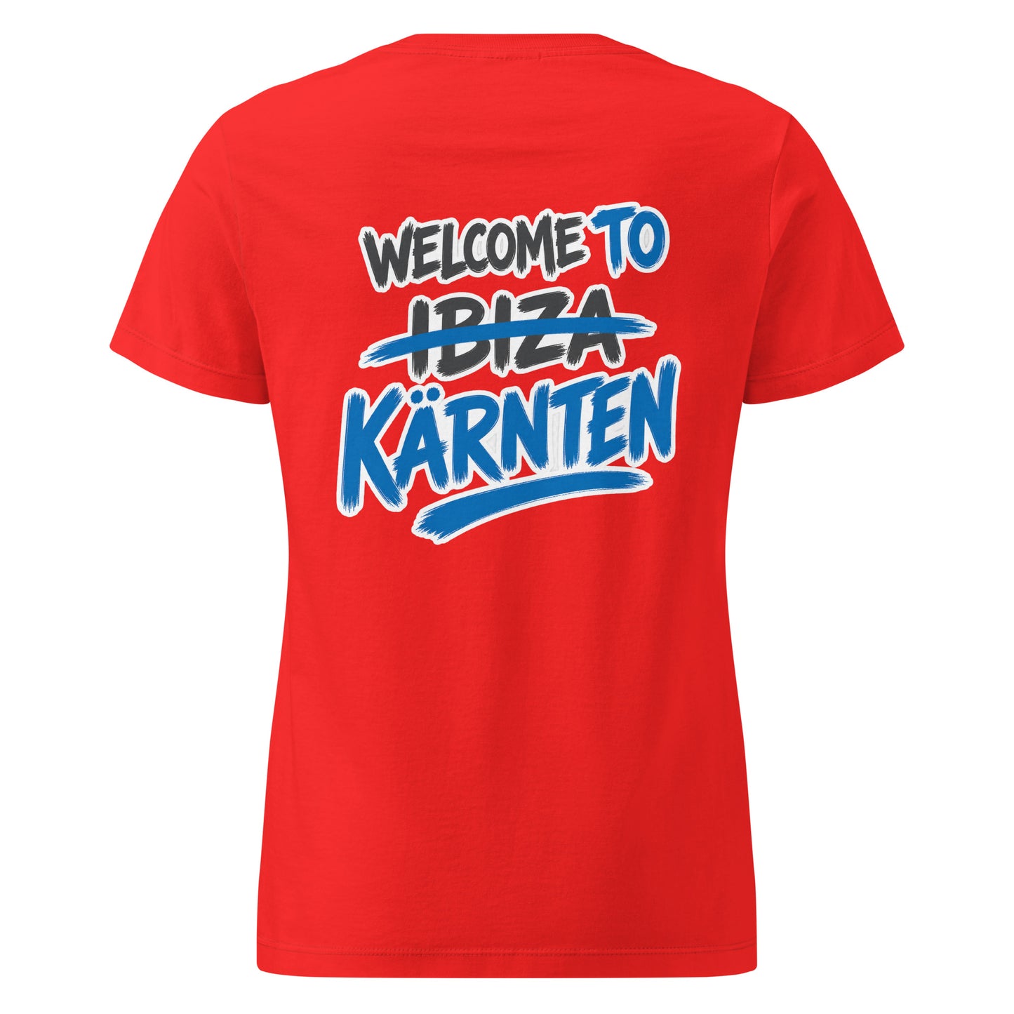 Welcome to Kärnten – Not Ibiza Edition – Damen Softstyle T-Shirt
