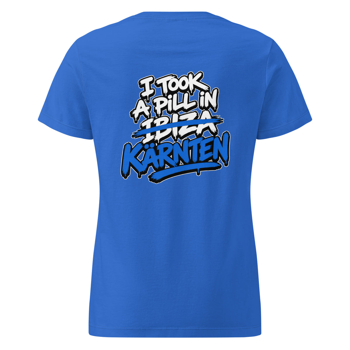 I Took A Pill In Kärnten – Damen Softstyle T-Shirt – Rückansicht