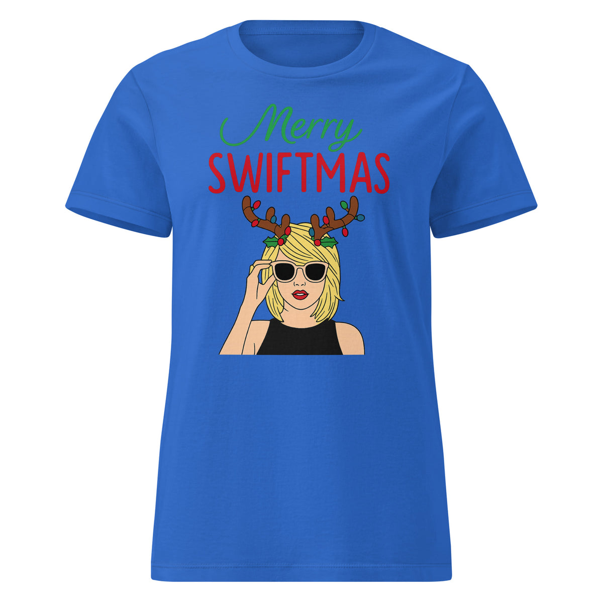 Merry Swiftmas T-Shirt für Damen – Vorderansicht