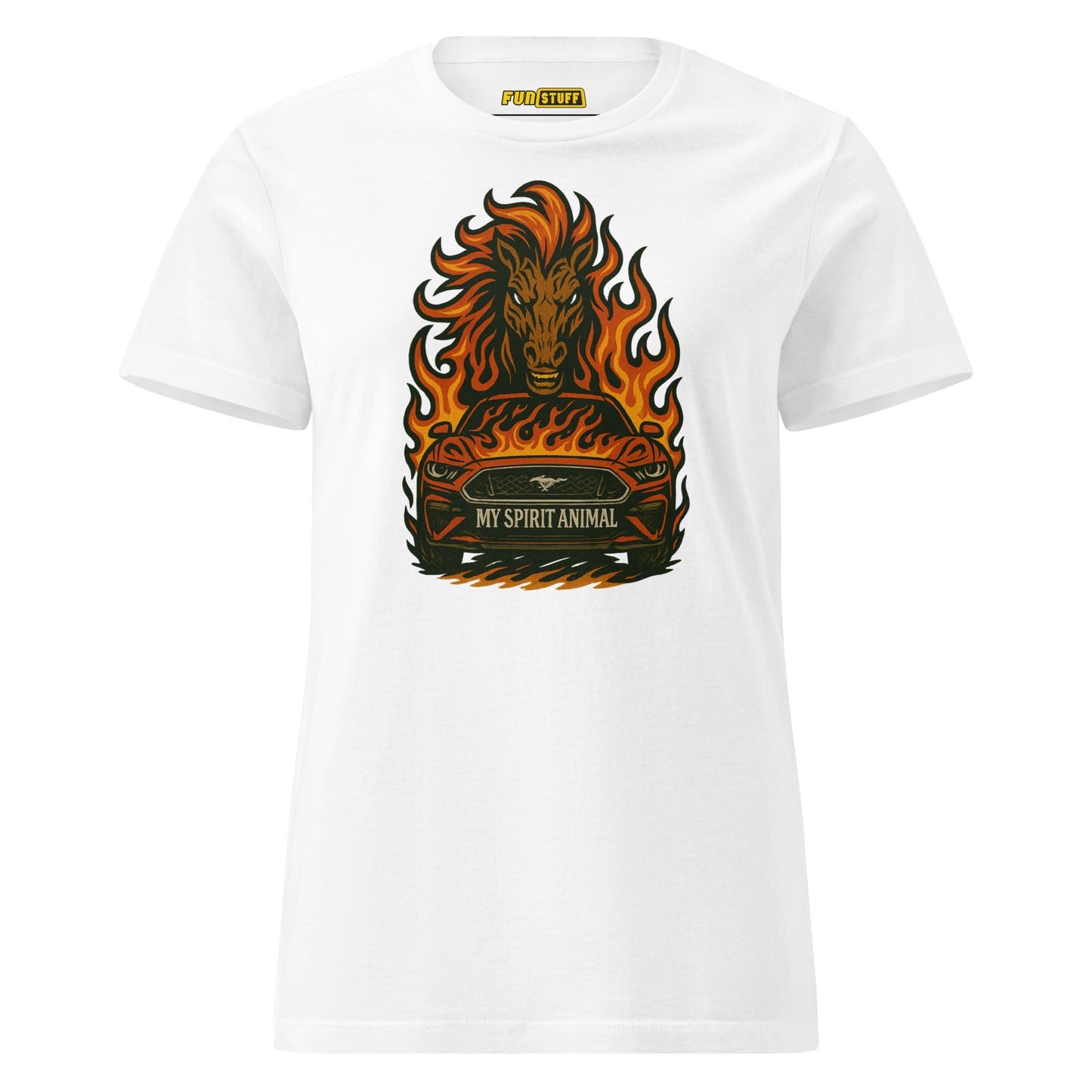 My Spirit Animal Mustang Flame Edition - Women's T-Shirt
