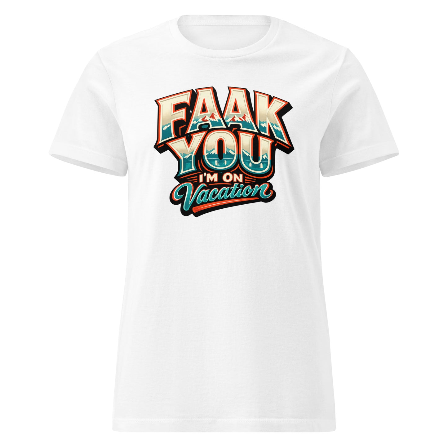 FAAK YOU – I'm On Vacation – Damen Softstyle T-Shirt