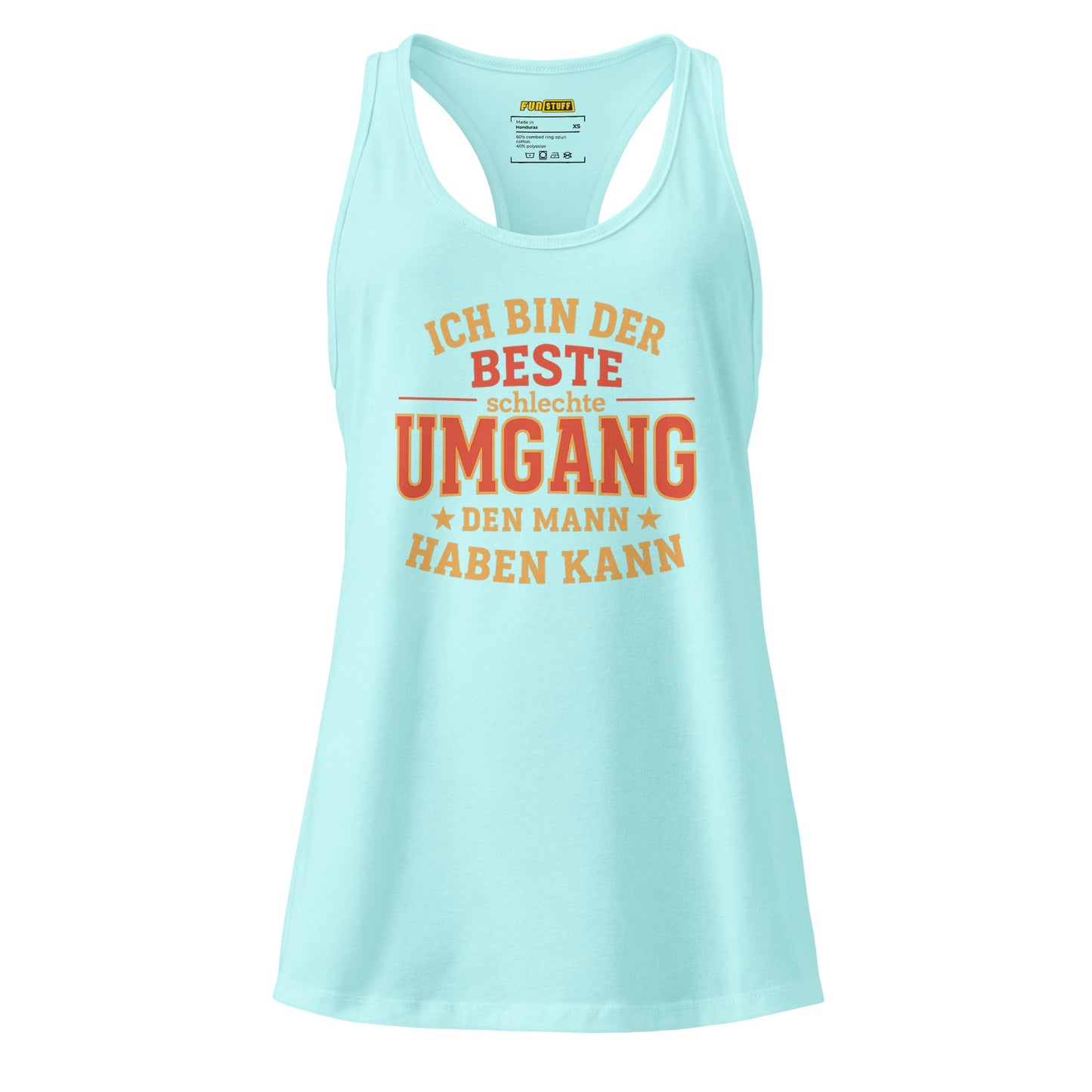 Ich bin der beste schlechte Umgang den Mann haben kann – Damen Racerback Tanktop