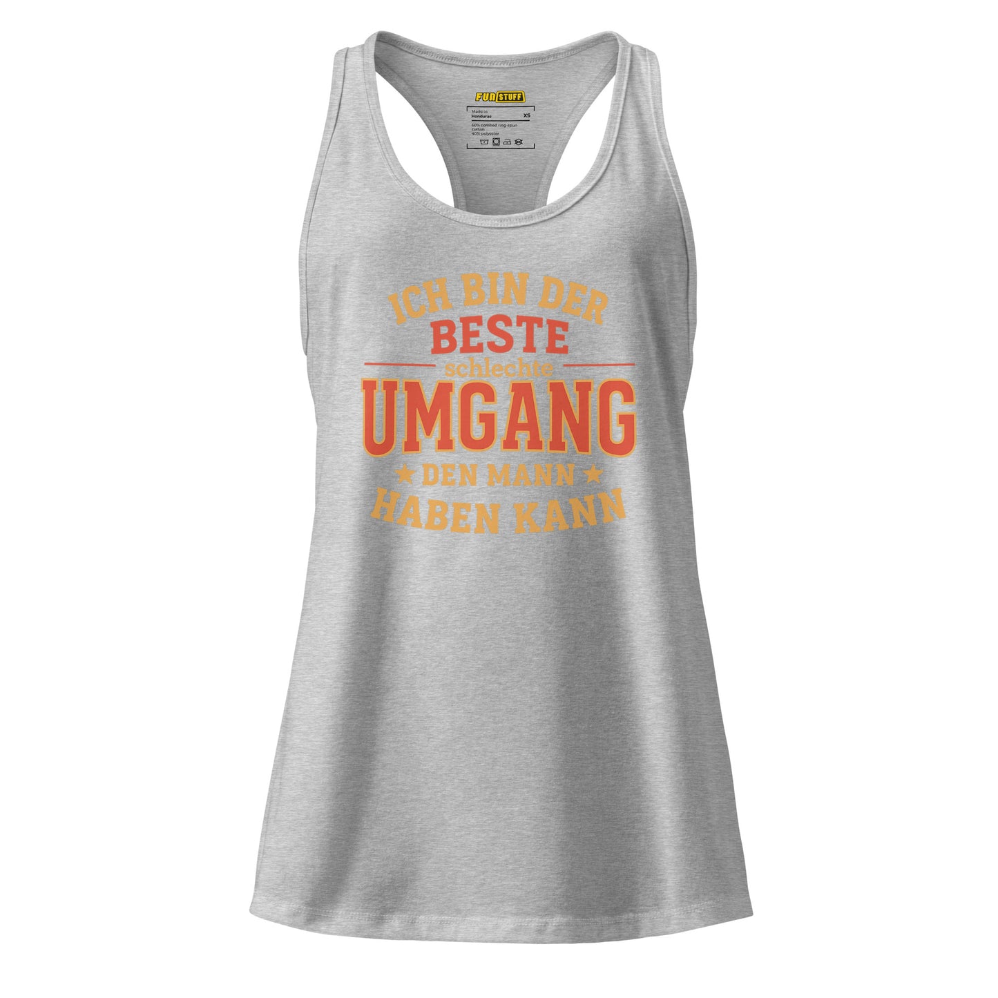 Ich bin der beste schlechte Umgang den Mann haben kann – Damen Racerback Tanktop